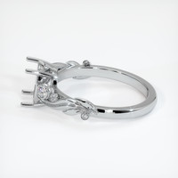 10K White Gold Accent Stones Ring Setting Image