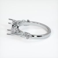 14K White Gold Accent Stones Ring Setting Image