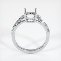 14K White Gold Accent Stones Ring Setting Image