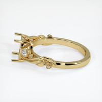 10K Yellow Gold Accent Stones Ring Setting Image