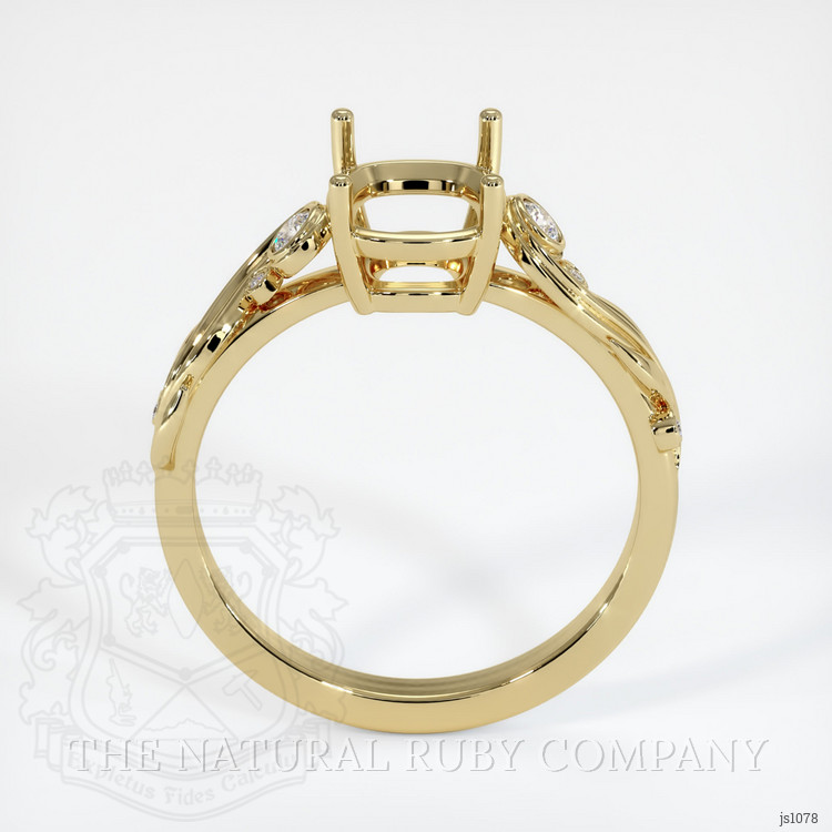 10K Yellow Gold Accent Stones Ring Setting