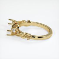 14K Yellow Gold Accent Stones Ring Setting Image