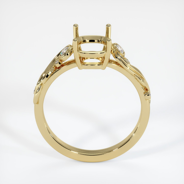 14K Yellow Gold Accent Stones Ring Setting