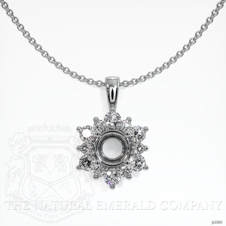 Silver Halo Pendant Setting