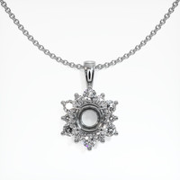 10K White Gold Halo Pendant Setting Video