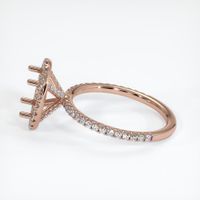 14K Rose Gold Pave Ring Setting Image