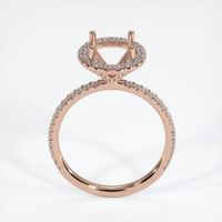 14K Rose Gold Pave Ring Setting Image