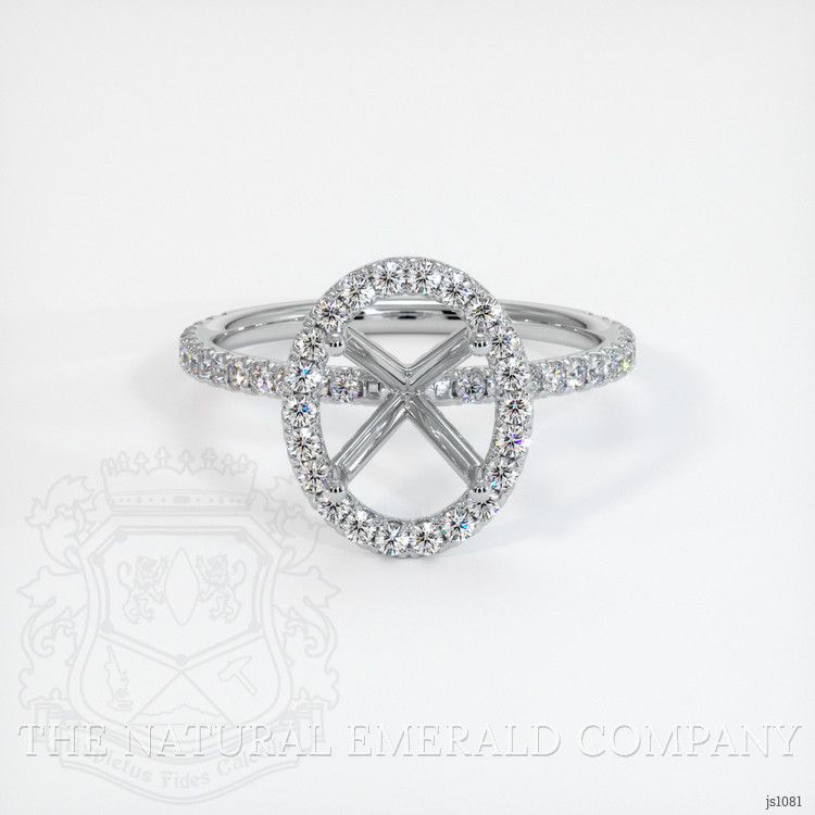 Silver Pave Ring Setting