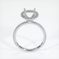 14K White Gold Pave Ring Setting Image