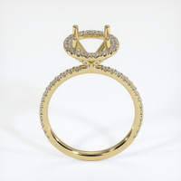 10K Yellow Gold Pave Ring Setting Image