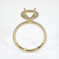 14K Yellow Gold Pave Ring Setting Image