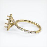18K Yellow Gold Pave Ring Setting Image