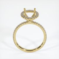 18K Yellow Gold Pave Ring Setting Image