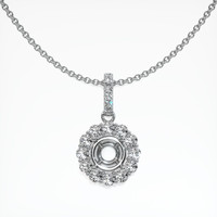 10K White Gold Halo Pendant Setting Video