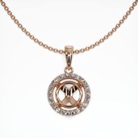 14K Rose Gold Pave Pendant Setting Video