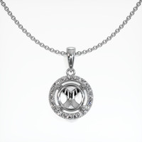 10K White Gold Pave Pendant Setting Video