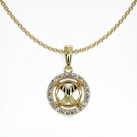 10K Yellow Gold Pave Pendant Setting Video