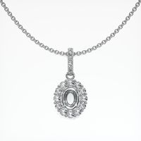 Platinum 950 Halo Pendant Setting Video