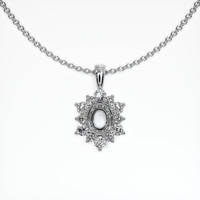 10K White Gold Halo Pendant Setting Video