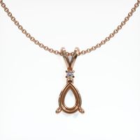 14K Rose Gold Accent Stones Pendant Setting Video