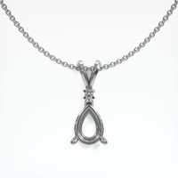 10K White Gold Accent Stones Pendant Setting Video