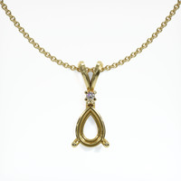 10K Yellow Gold Accent Stones Pendant Setting Video