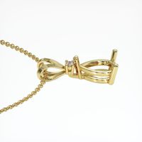 14K Yellow Gold Accent Stones Pendant Setting Image