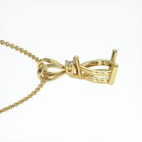 18K Yellow Gold Accent Stones Pendant Setting Image