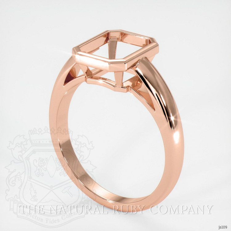 14K Rose Gold Men's Ring Setting