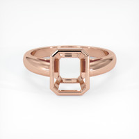 14K Rose Gold Men's Ring Setting Image
