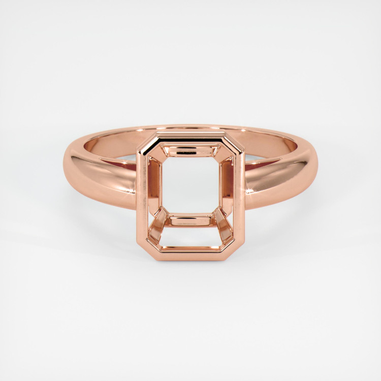 14K Rose Gold Men's Ring Setting