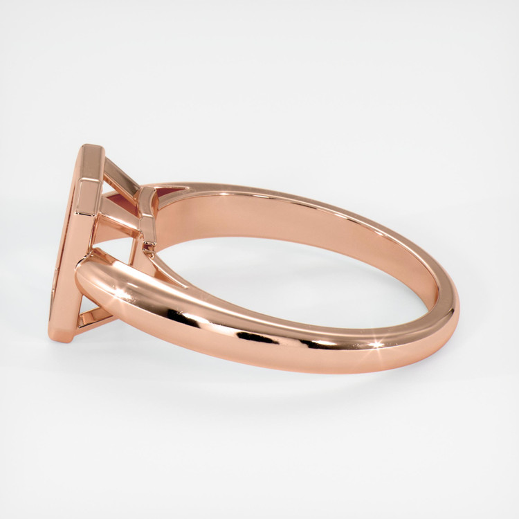 14K Rose Gold Men's Ring Setting