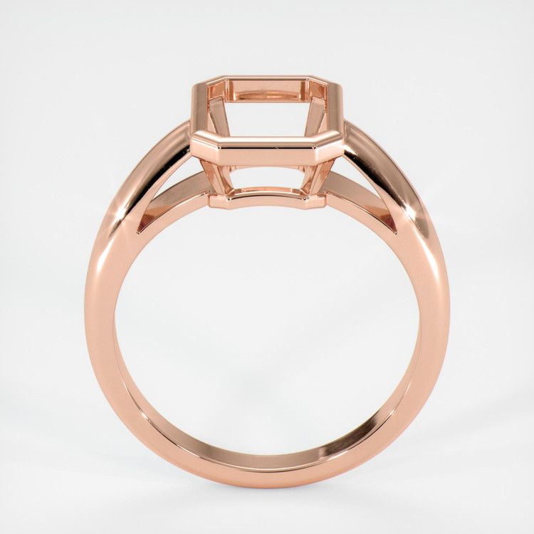 14K Rose Gold Men's Ring Setting