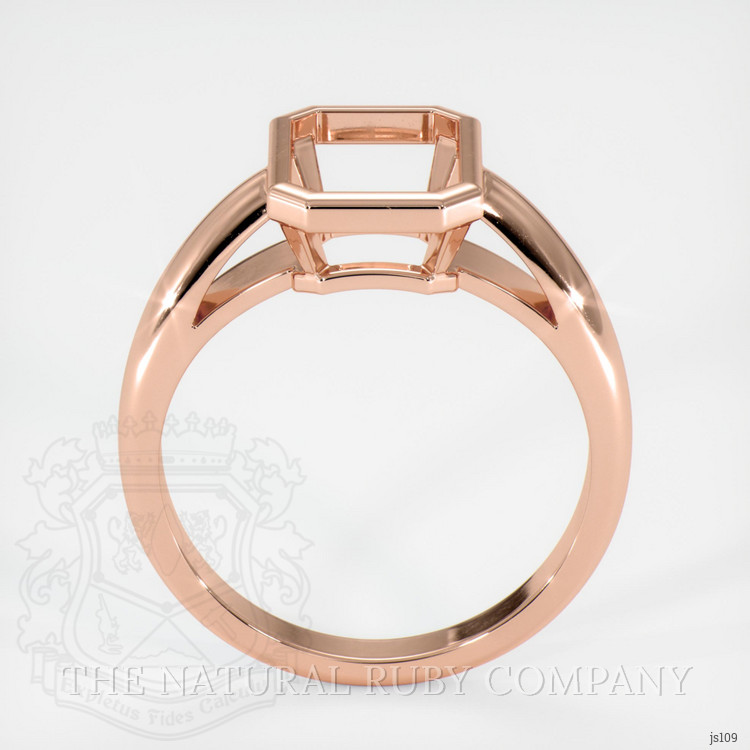14K Rose Gold Men's Ring Setting