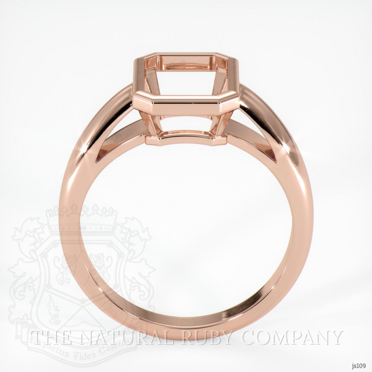 14K Rose Gold Men's Ring Setting
