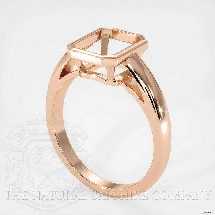18K Rose Gold Men's Ring Setting