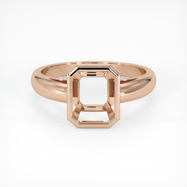 18K Rose Gold Men's Ring Setting