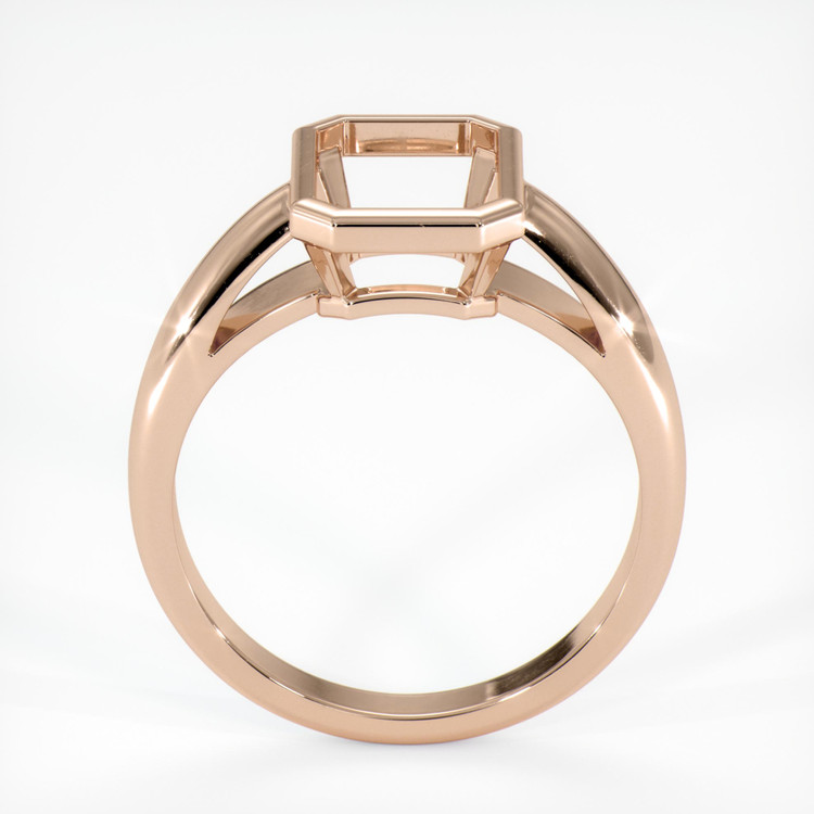 18K Rose Gold Men's Ring Setting