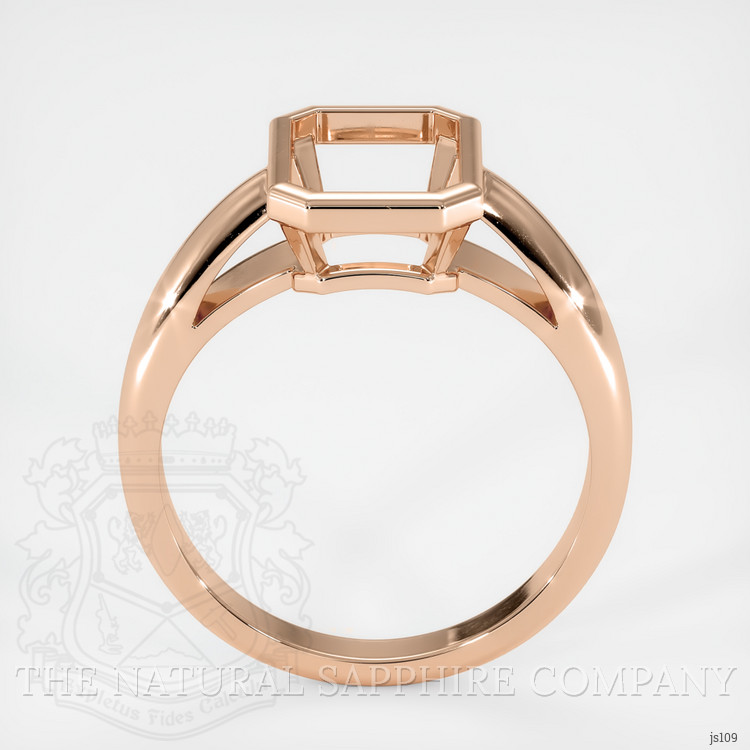18K Rose Gold Men's Ring Setting