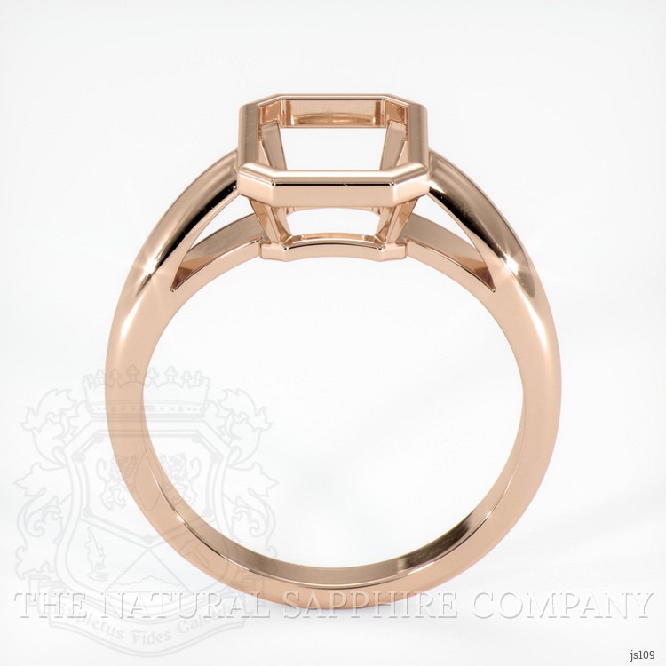 18K Rose Gold Men's Ring Setting