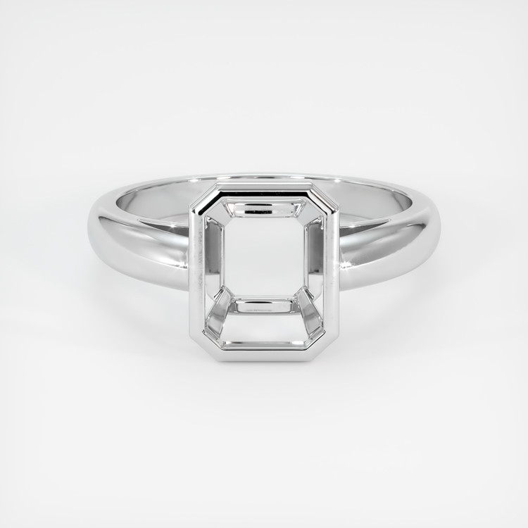 14K White Gold Men's Ring Setting