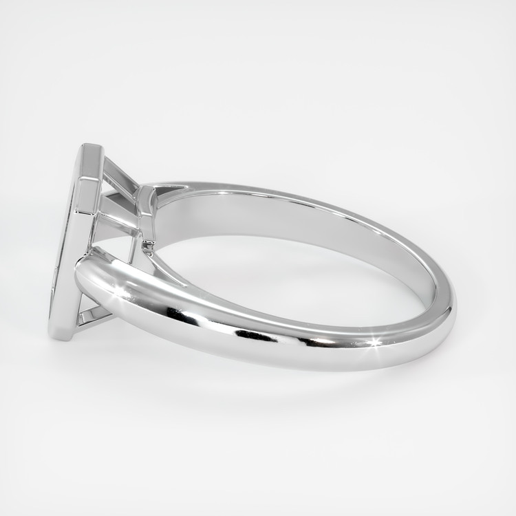 14K White Gold Men's Ring Setting