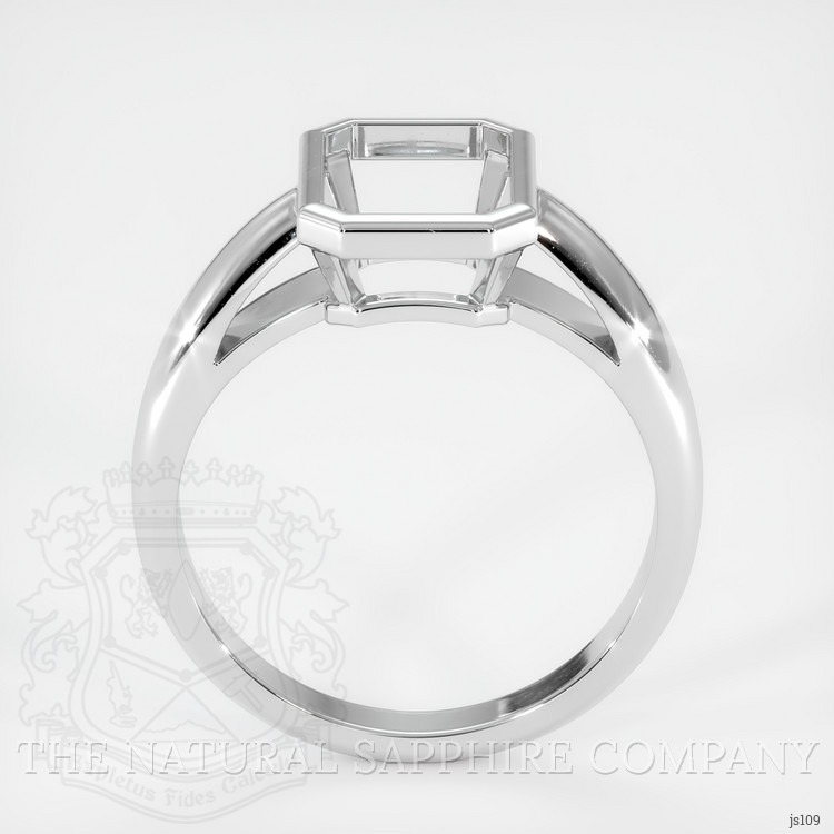 14K White Gold Men's Ring Setting