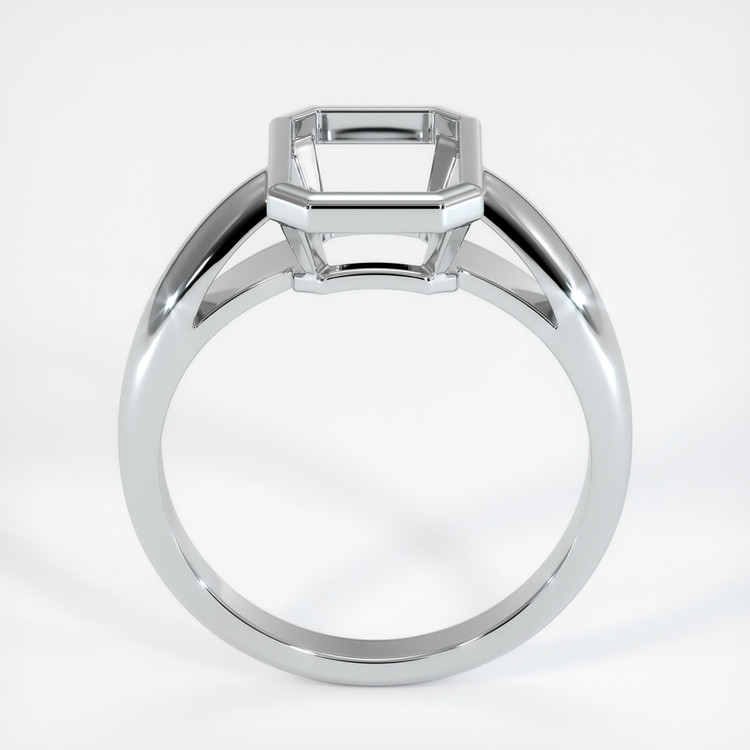14K White Gold Men's Ring Setting