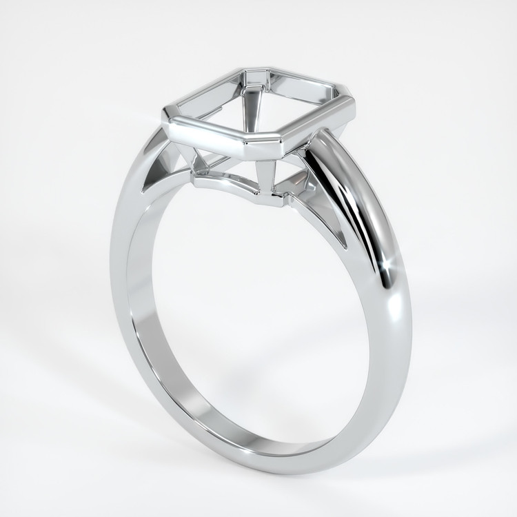 18K White Gold Men's Ring Setting