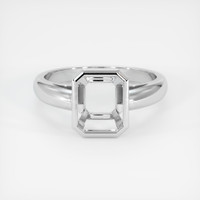 18K White Gold Men's Ring Setting Image