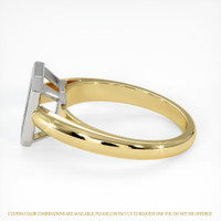 18K White & Yellow Men's Ring Setting Image