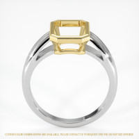 14K Yellow & White Men's Ring Setting Image
