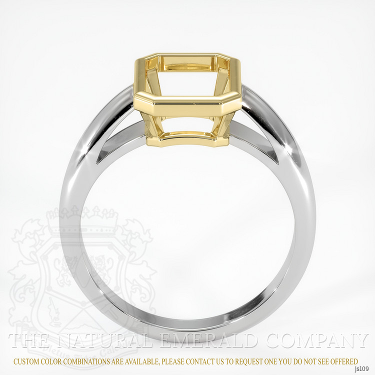 18K Yellow & White Men's Ring Setting