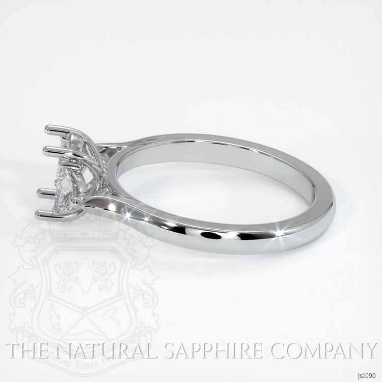 Platinum 950 Three Stone Ring Setting